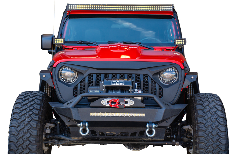 Jeep Wrangler JL Grill - DV8 Offroad - Angry - Black - `18-`27